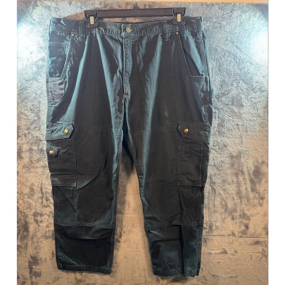 Workwear x Carhartt B342-BLK Relaxed Fit Ripstop Cargo Work Pants Men's 42x30